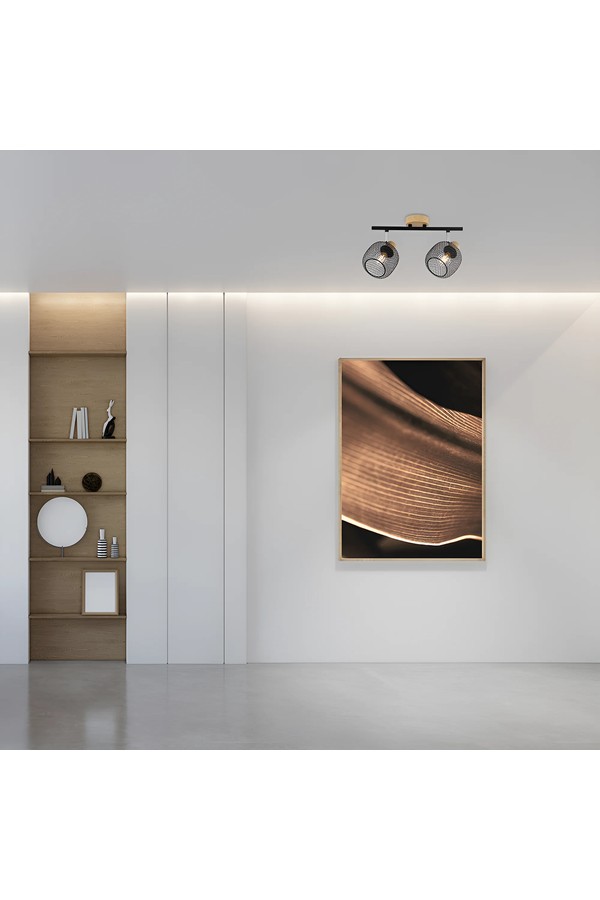 Braytron W001C 2H 2xE14 WDN CEILING LIGHT