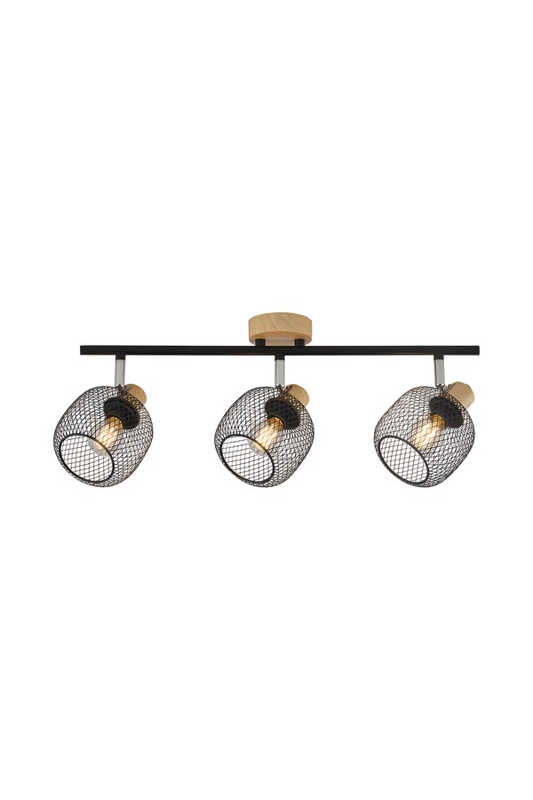 Braytron W001C 3H 3xE14 WDN CEILING LIGHT