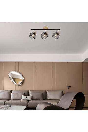 Braytron W001C 3H 3xE14 WDN CEILING LIGHT