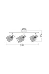 Braytron W001C 3H 3xE14 WDN CEILING LIGHT