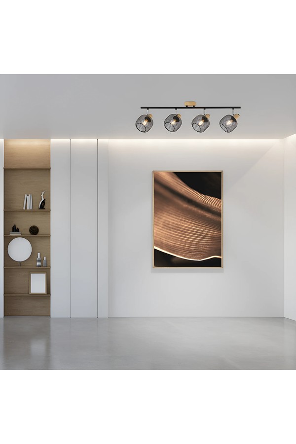 Braytron W001C 4H 4xE14 WDN CEILING LIGHT