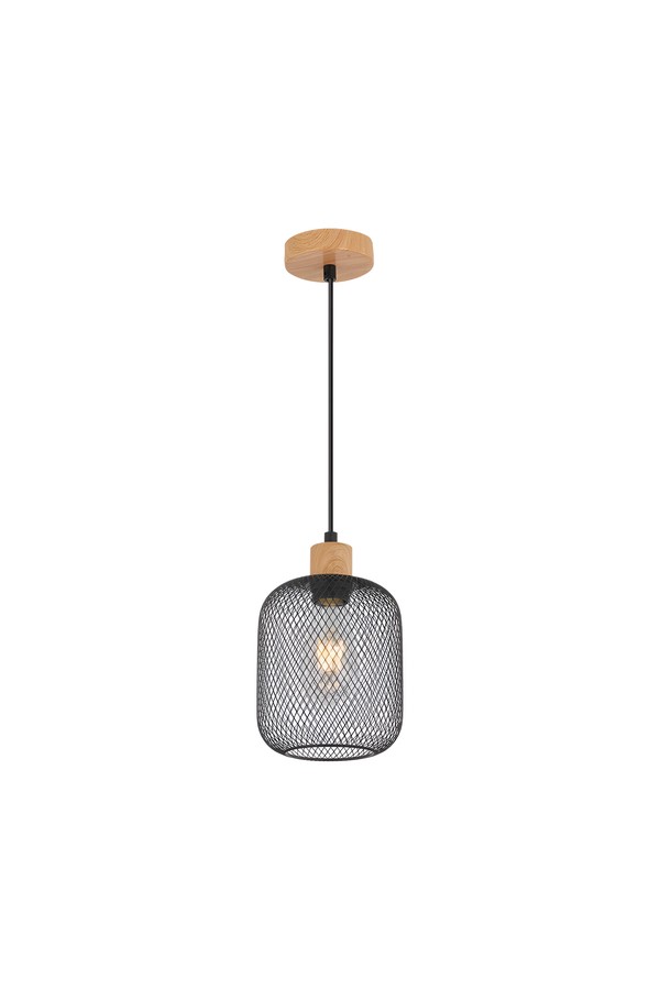 Braytron W001R 1H 1xE27 WDN PENDANT LIGHT