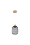 Braytron W001R 1H 1xE27 WDN PENDANT LIGHT