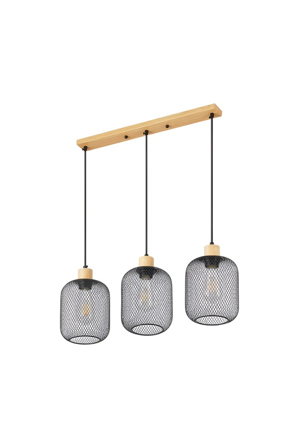 Braytron W001S 3H 3xE27 WDN PENDANT LIGHT