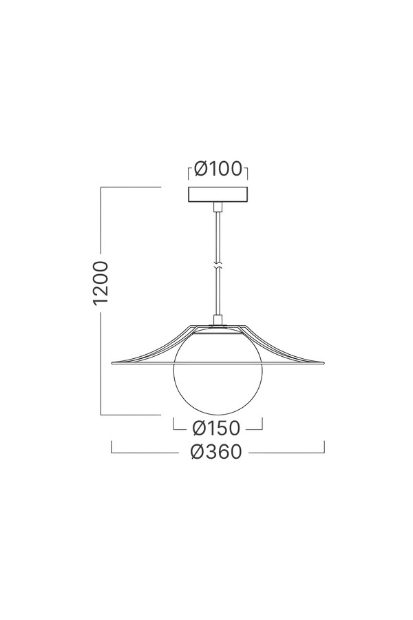 Braytron W004R 1H 1xE27 BLC PENDANT LIGHT