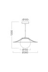 Braytron W004R 1H 1xE27 BLC PENDANT LIGHT