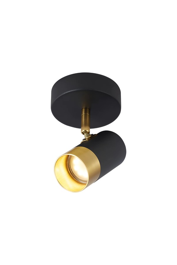 Braytron G002C 1H 1xGU10 GLD BLC CEILING LIGHT