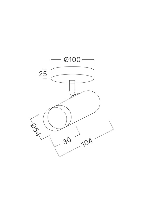 Braytron G002C 1H 1xGU10 GLD BLC CEILING LIGHT