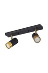 Braytron G002C 2H 2xGU10 GLD BLC CEILING LIGHT