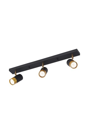 Braytron G002C 3H 3xGU10 GLD BLC CEILING LIGHT