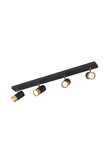 Braytron G002C 4H 4xGU10 GLD BLC CEILING LIGHT