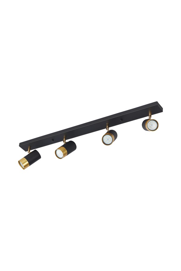 Braytron G002C 4H 4xGU10 GLD BLC CEILING LIGHT