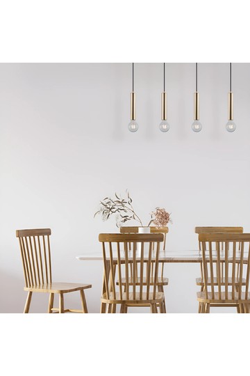 Braytron G005S 4H 4xE27 GLD PENDANT LIGHT