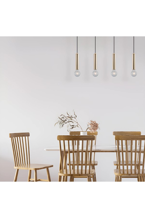 Braytron G005S 4H 4xE27 GLD PENDANT LIGHT