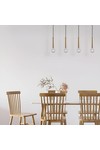 Braytron G005S 4H 4xE27 GLD PENDANT LIGHT