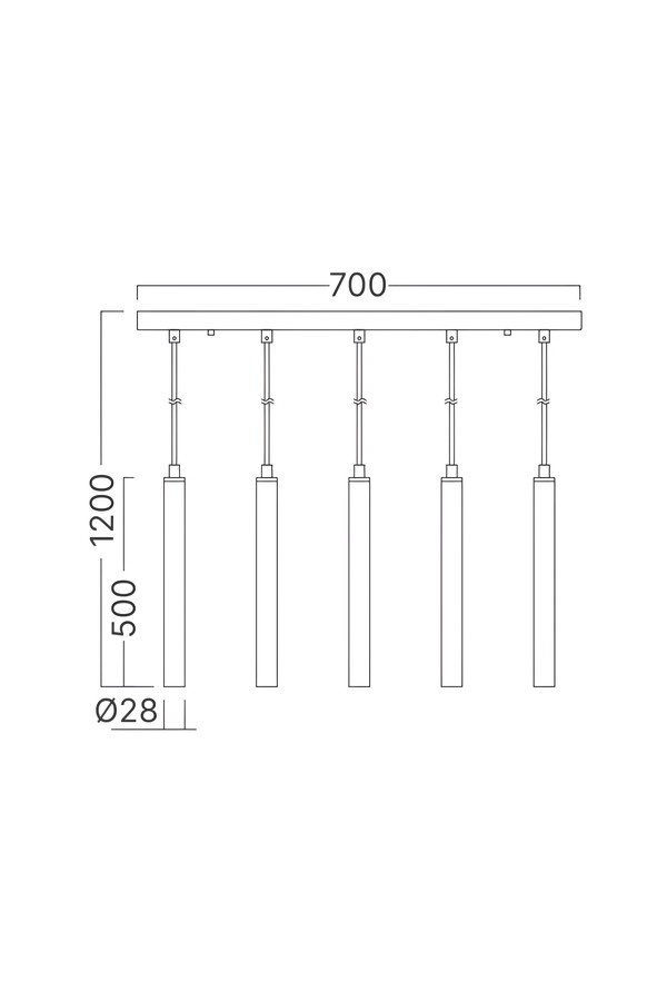 Braytron G007S 1H 5xG9 BLC PENDANT LIGHT
