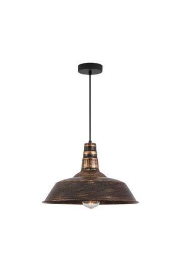 Braytron P003R 1H 1xE27 BRZ PENDANT LIGHT