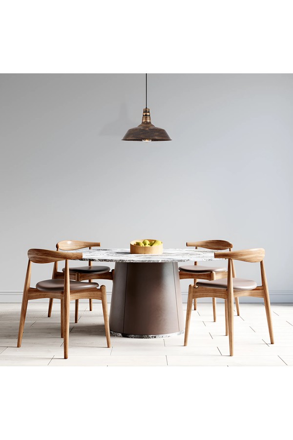Braytron P003R 1H 1xE27 BRZ PENDANT LIGHT