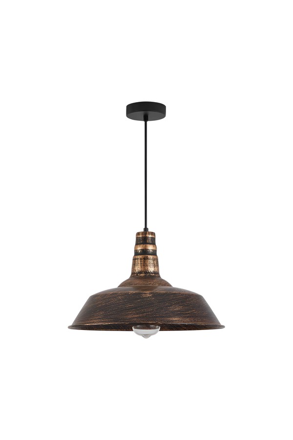 Braytron P003R 1H 1xE27 BRZ PENDANT LIGHT