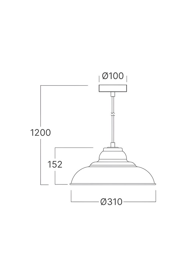 Braytron P004R 1H 1xE27 BLC PENDANT LIGHT