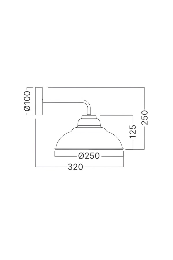 Braytron P004W 1H 1xE27 BLC WALL LIGHT