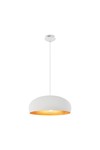 Braytron P007R 1H 1xE27 WHT PENDANT LIGHT