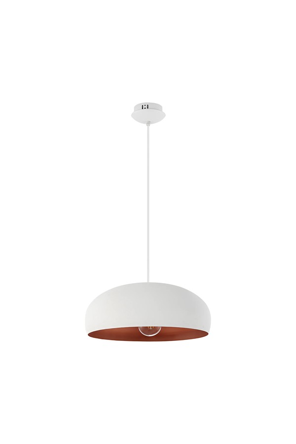 Braytron P007R 1H 1xE27 WHT PENDANT LIGHT