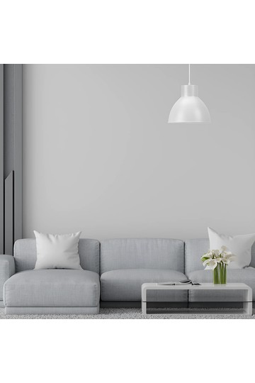 Braytron P008R 1H 1xE27 WHT PENDANT LIGHT