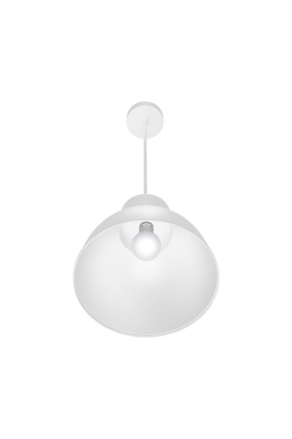 Braytron P008R 1H 1xE27 WHT PENDANT LIGHT