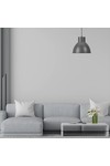 Braytron P008R 1H 1xE27 GRY PENDANT LIGHT