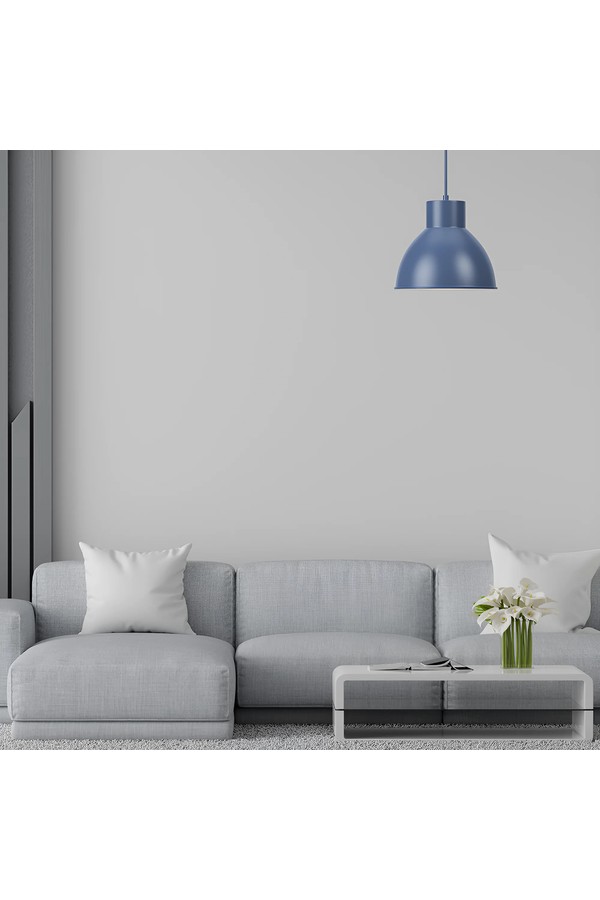 Braytron P008R 1H 1xE27 BLU PENDANT LIGHT