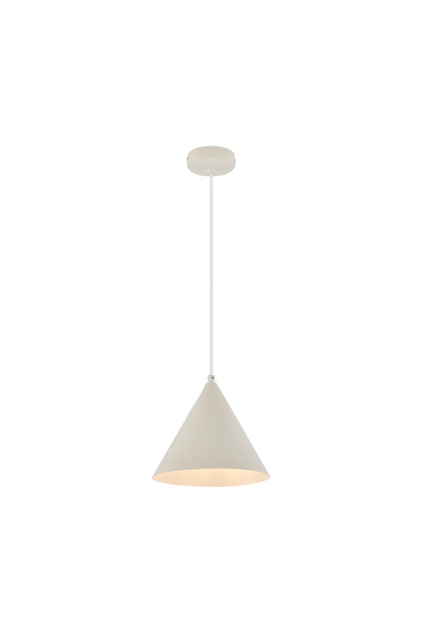 Braytron P010R 1H 1xE27 WHT PENDANT LIGHT