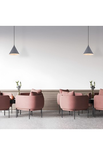 Braytron P010R 1H 1xE27 GRY PENDANT LIGHT