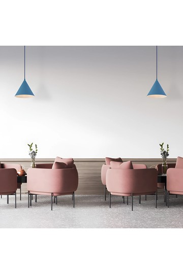 Braytron P010R 1H 1xE27 BLU PENDANT LIGHT