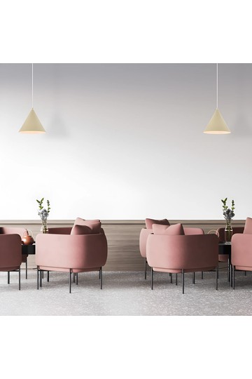 Braytron P010R 1H 1xE27 BEJ PENDANT LIGHT