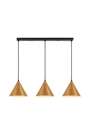 Braytron P010S 3H 3xE27 GLD PENDANT LIGHT