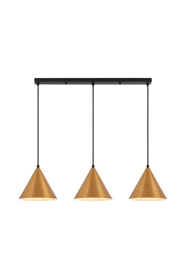 Braytron P010S 3H 3xE27 GLD PENDANT LIGHT