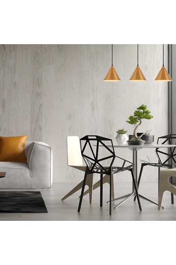 Braytron P010S 3H 3xE27 GLD PENDANT LIGHT