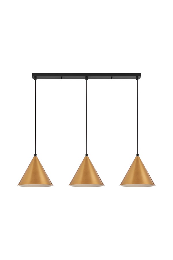 Braytron P010S 3H 3xE27 GLD PENDANT LIGHT