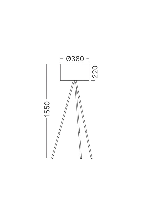 Braytron F003T 1H 1xE27 GRY FLOOR LAMP
