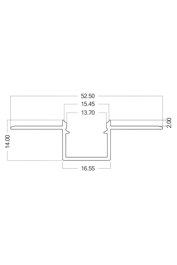 Braytron TR15 2MT SLV ALUMINIUM PROFILE