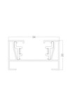 Braytron 1M 2WRS BLC TRACK RAIL