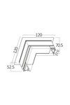 Braytron M20A TR01 1 BLC MAG.RAIL CORNER