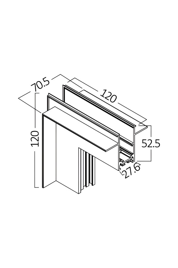 Braytron M20A TR01 3 BLC MAG.RAIL CORNER