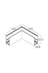Braytron M20A SR01 3 BLC MAG.RAIL CORNER