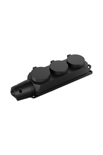Braytron IPLINE 3 WAY WO/CABLE TPE IP44  SOCKET