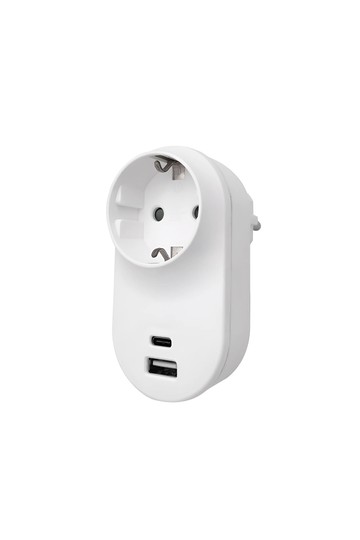 Braytron XLINE TR1 1WAY USBA/C 3.1A W/CP EU SOCKET