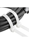 Braytron 4,8x200mm 100pcs/bag PA66 WHT CABLE TIES