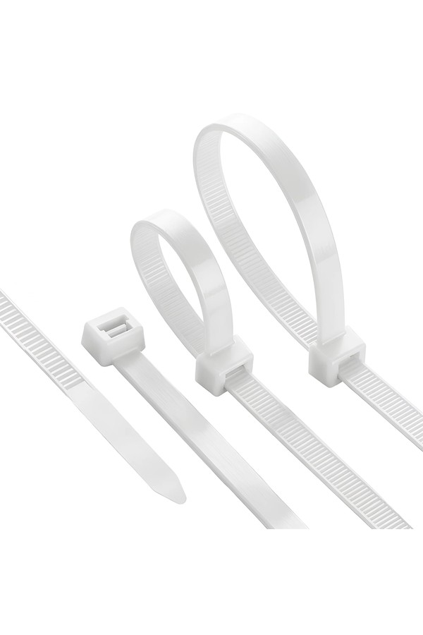 Braytron 7,6x370mm 100pcs/bag PA66 WHT CABLE TIES