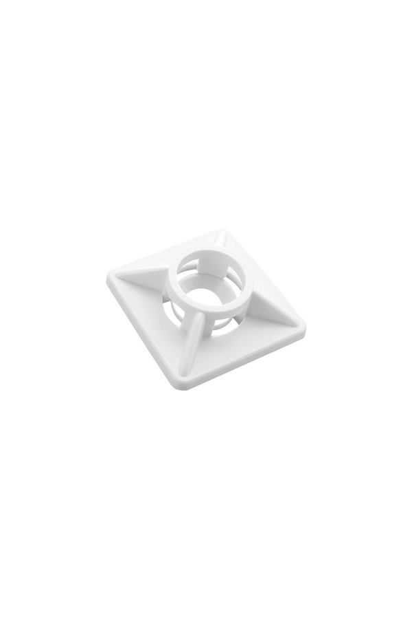 Braytron 19x19mm 100pcs/bag PA66 WHT CABLE TIES MOUNT P